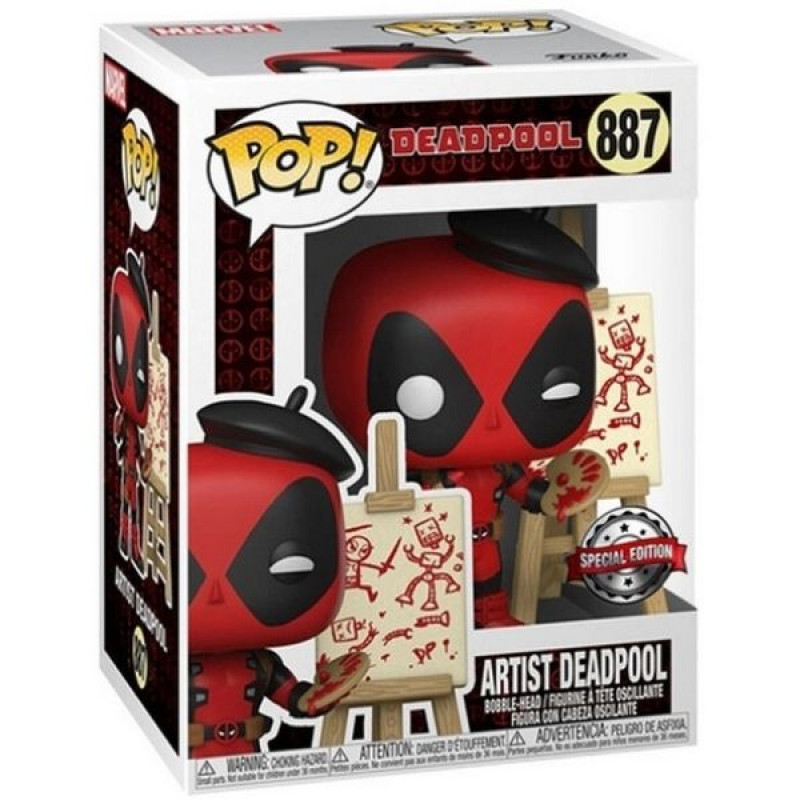 Artist Deadpool 887 Funko POP! - Marvel Special Edition - obrazek 4