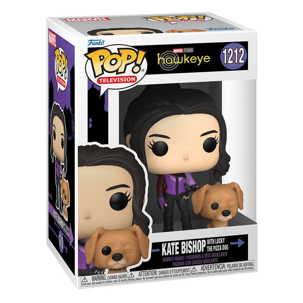 Kate Bishop with Lucky The Pizza Dog 1212 Funko POP - Hawkeye Marvel - obrazek 3