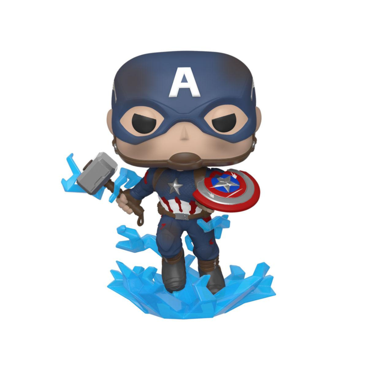 Captain America w/Broken Shield & Mjölnir 573 Funko POP! - Avengers Endgame - obrazek 2