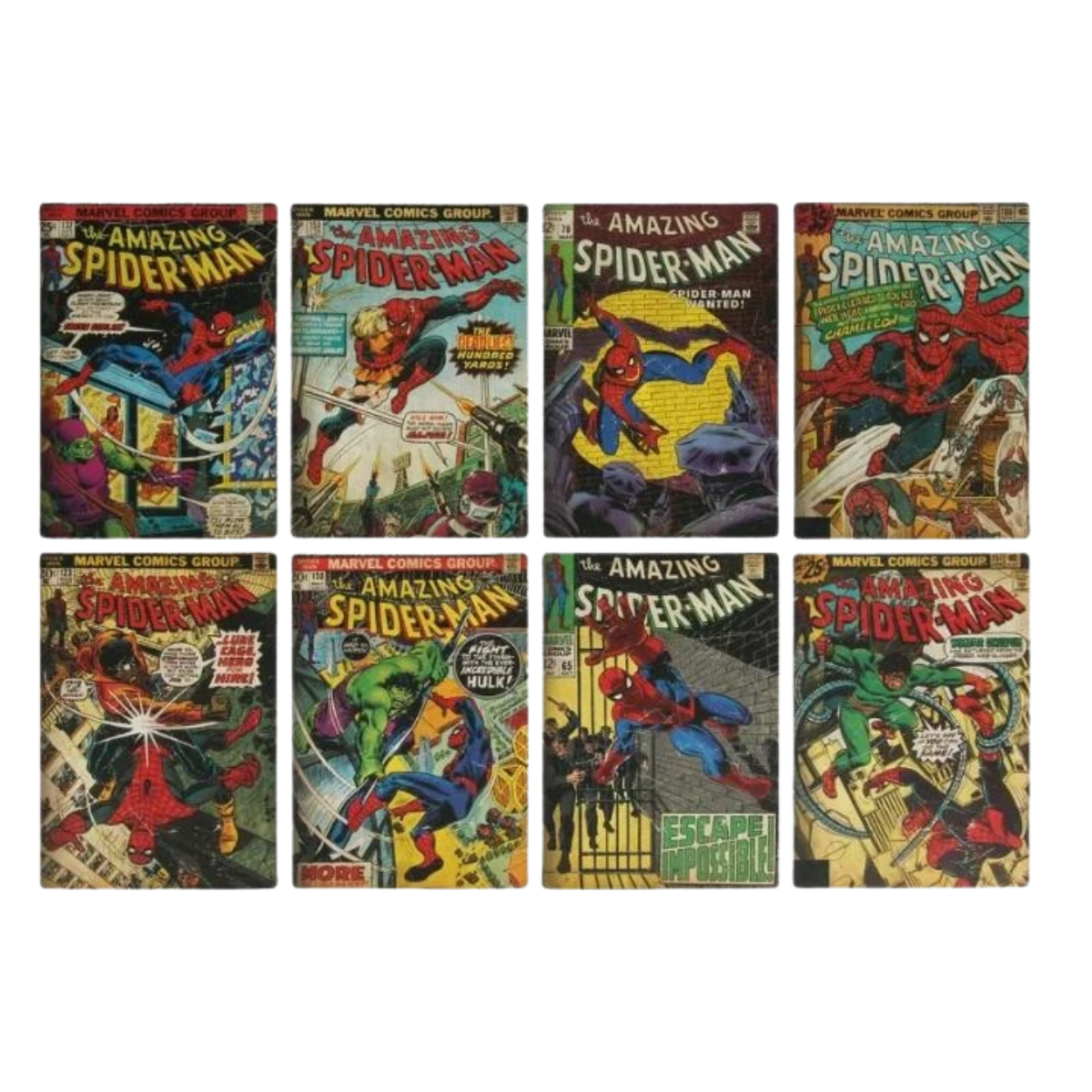 Marvel - Zestaw podkładek Spider-Man (8 szt., komiksowe okładki) - obrazek 2